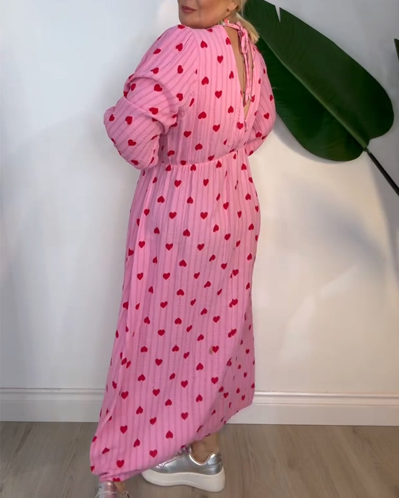 SOPHIA – MAXI DRESS WITH SWEET HEART