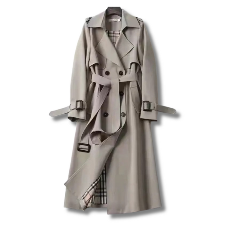 Amoura™ - Trench Coat with Belt, Classic and Elegant
