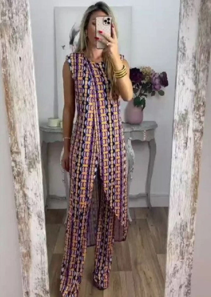 SKYE – COMFORTABLE PRINTED SUIT