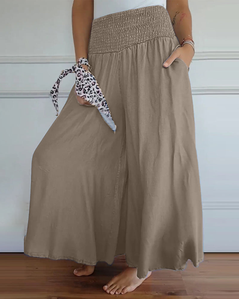 Reina - Comfortable Wide Leg Pants