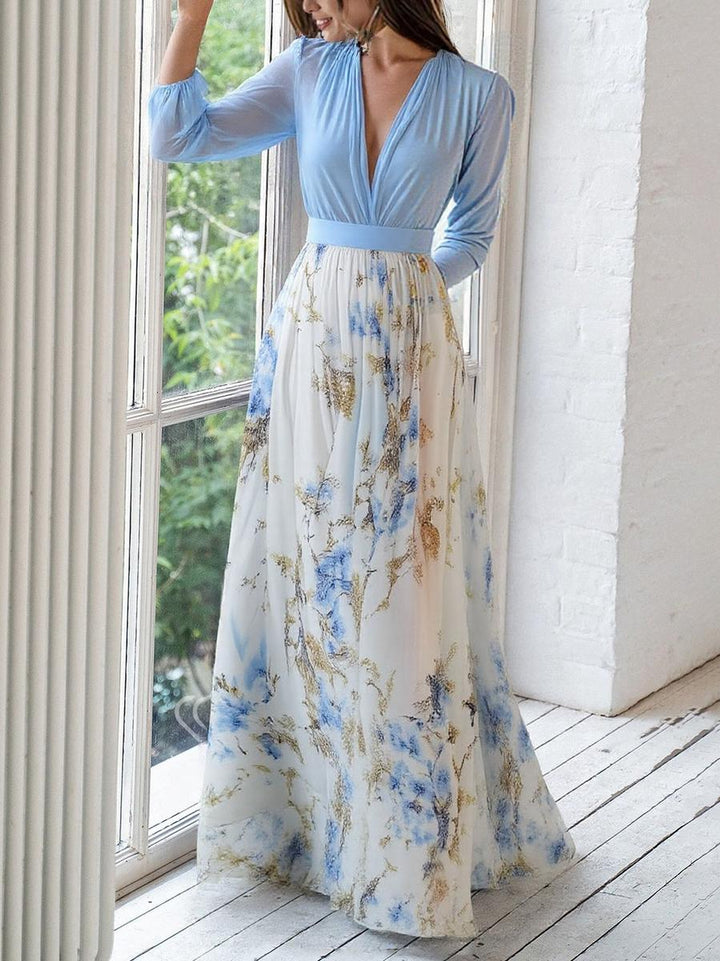 AURORA – ELEGANT FLORAL MAXI DRESS FROM HEAVEN