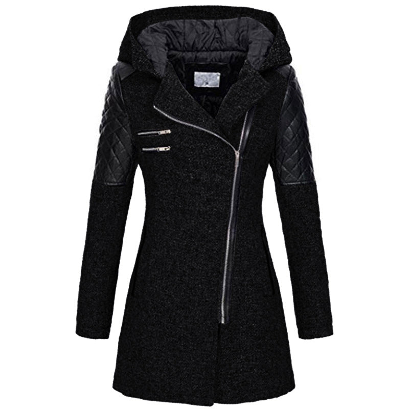 Zoë™ – Elegant Winter Jacket with Asymmetrical Zipper