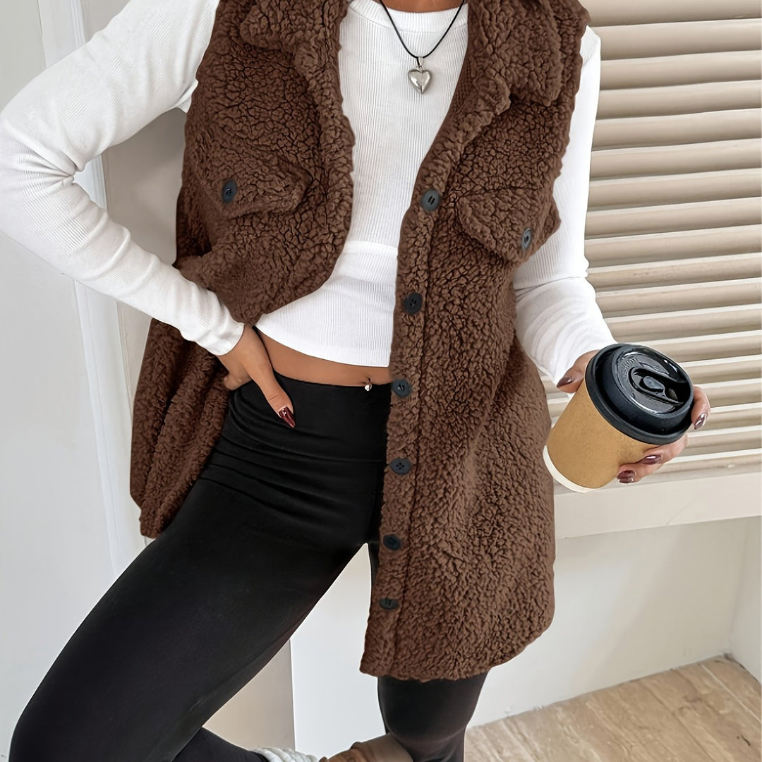 AURA | Elegant Wool Sleeveless Vest