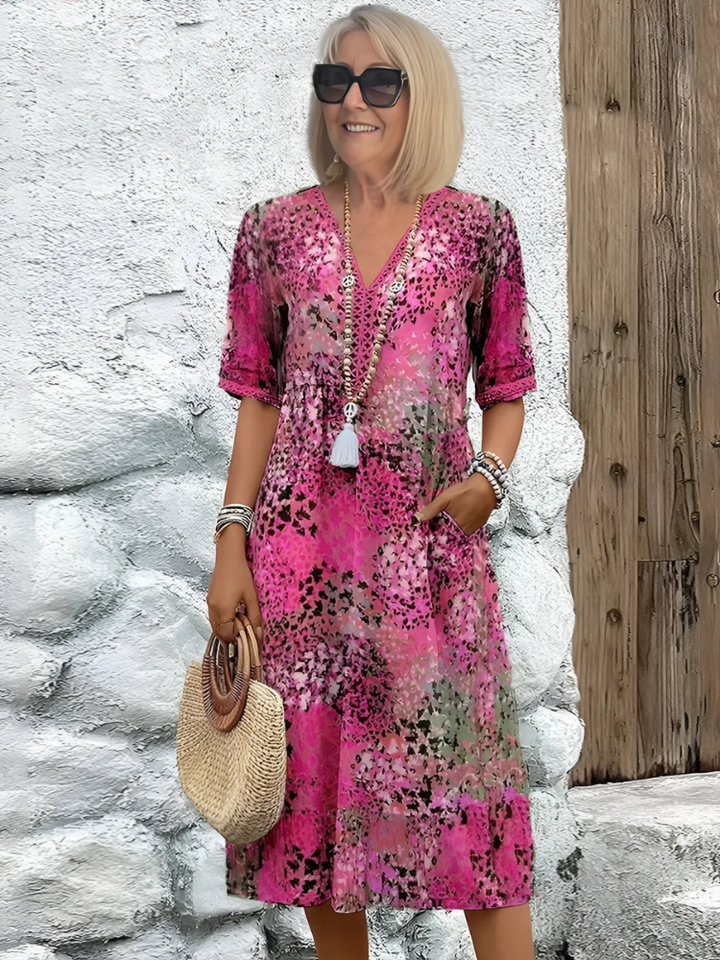 Isabella – Vibrant Mid-Length Dress