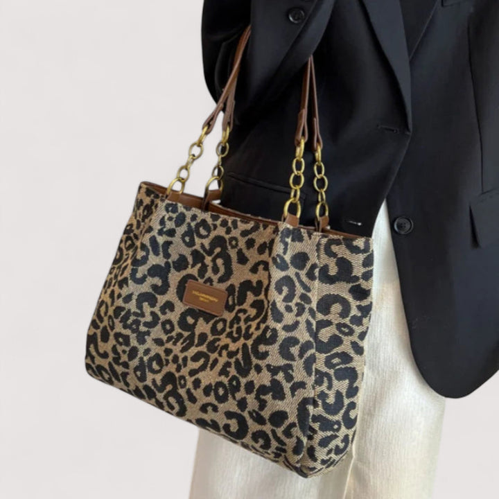 EDISONA | Leopard Print Shopping Bag