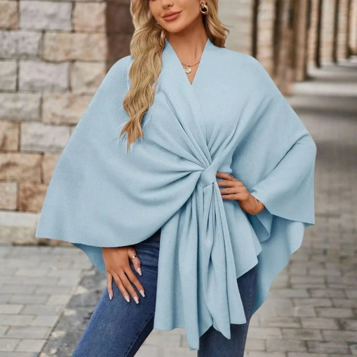 Stela | Elegant Draped Poncho