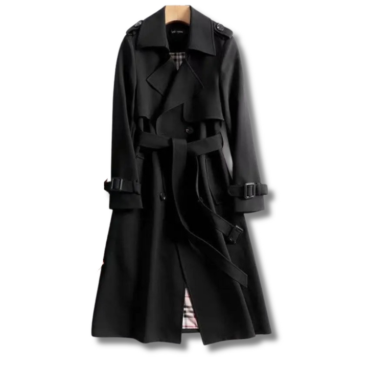 Amoura™ - Trench Coat with Belt, Classic and Elegant