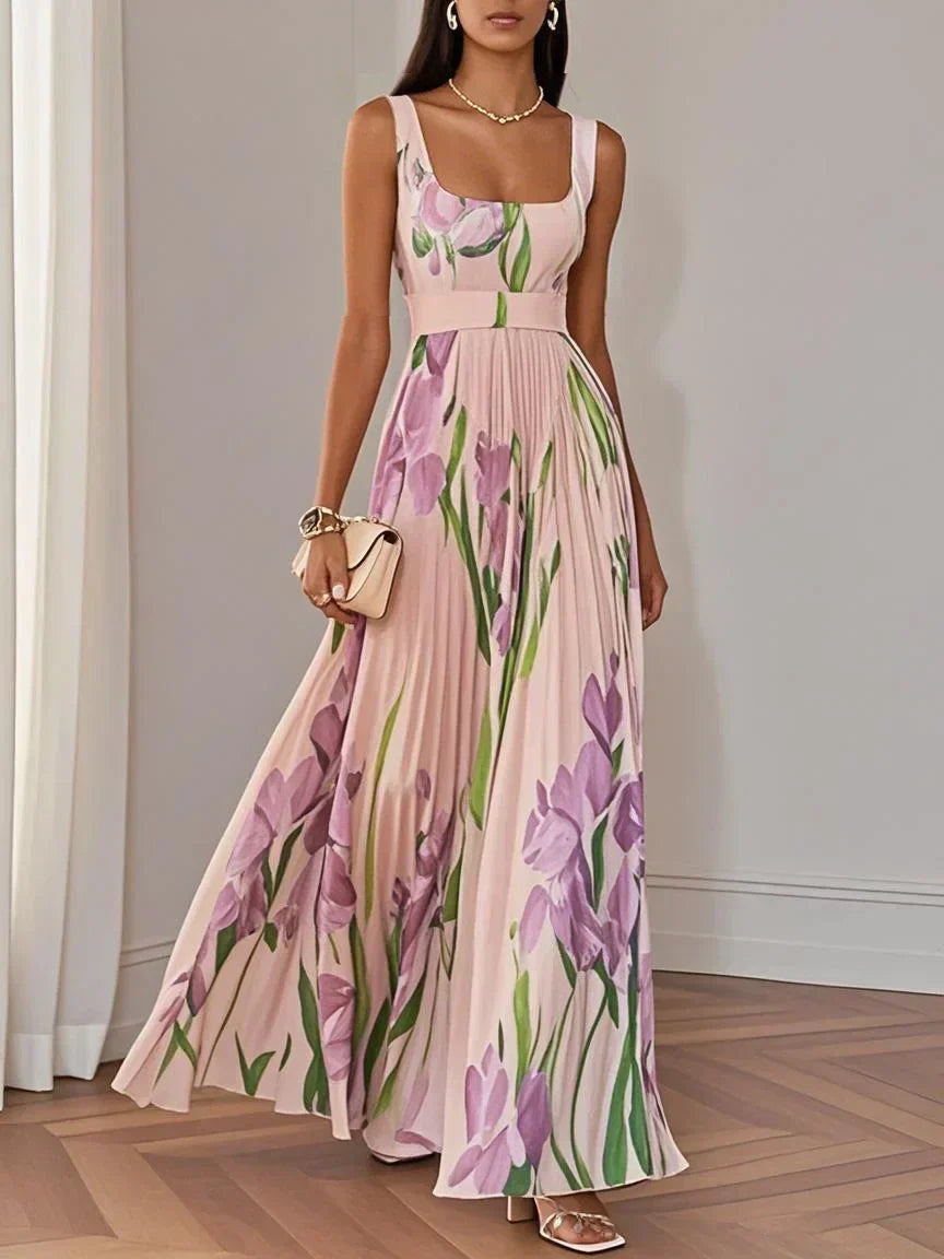 LILA – ELEGANT MAXI DRESS WITH FLOWERS