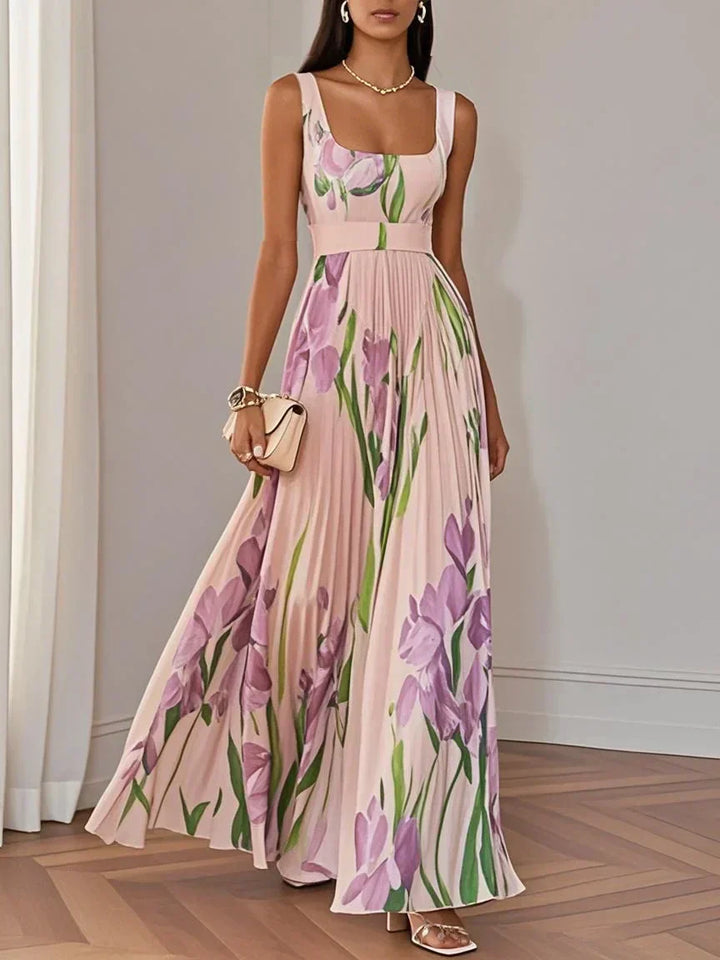 LILA – ELEGANT MAXI DRESS WITH FLOWERS