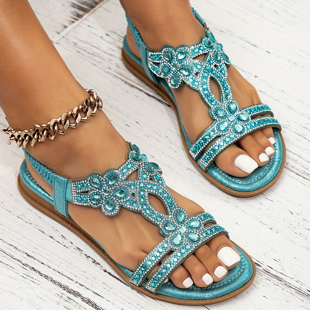 Anita | Elegant Crystal Summer Sandals