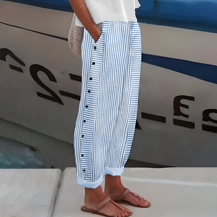 Dagny | Elegant Summer Stripe Pants