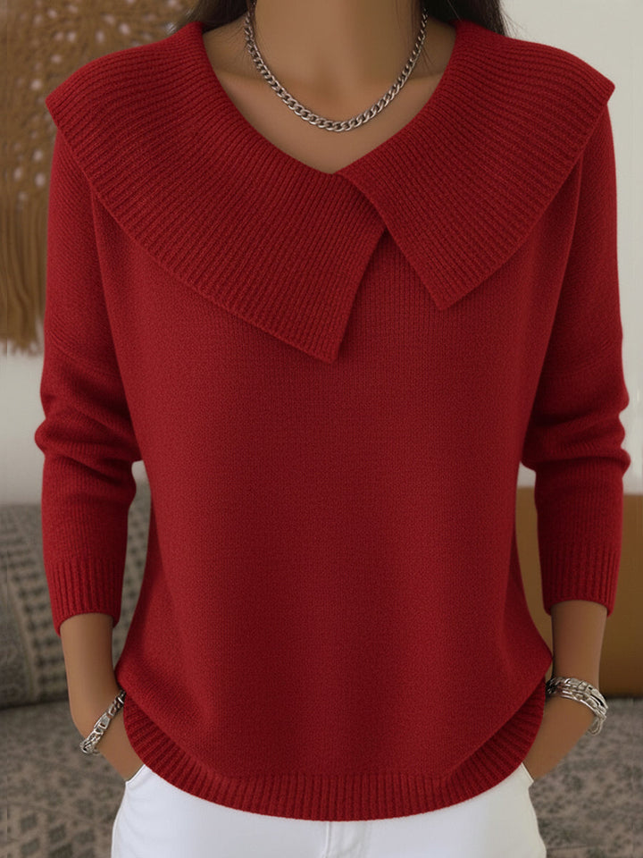 Charlotte | Warm Sweater with Soft Collar