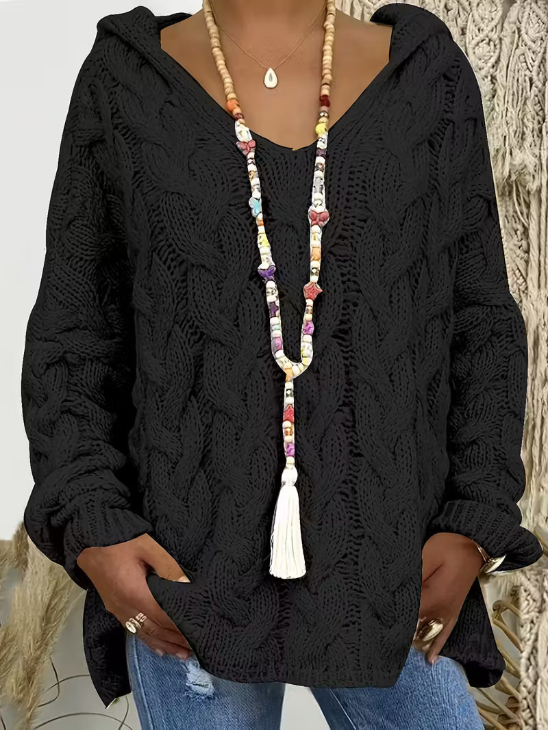 Mihaela | Informal Sweater with Long Sleeves Made of Knit