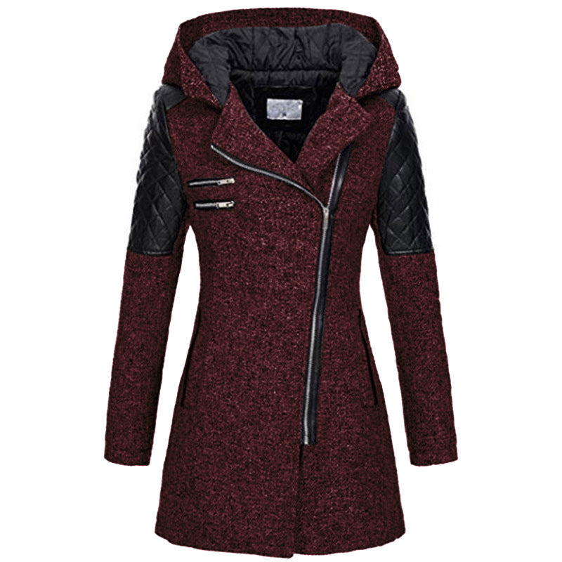 Zoë™ – Elegant Winter Jacket with Asymmetrical Zipper