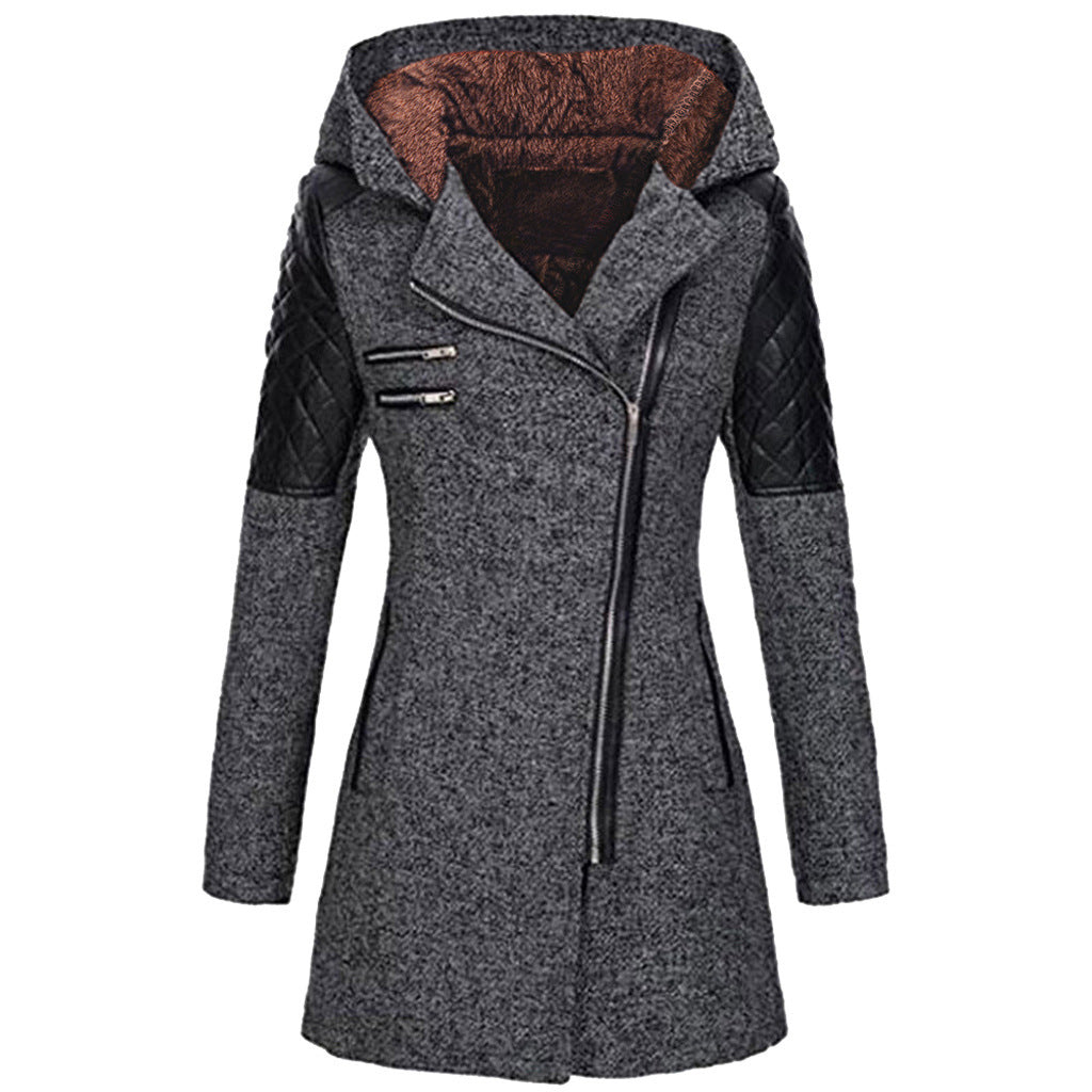 Zoë™ – Elegant Winter Jacket with Asymmetrical Zipper