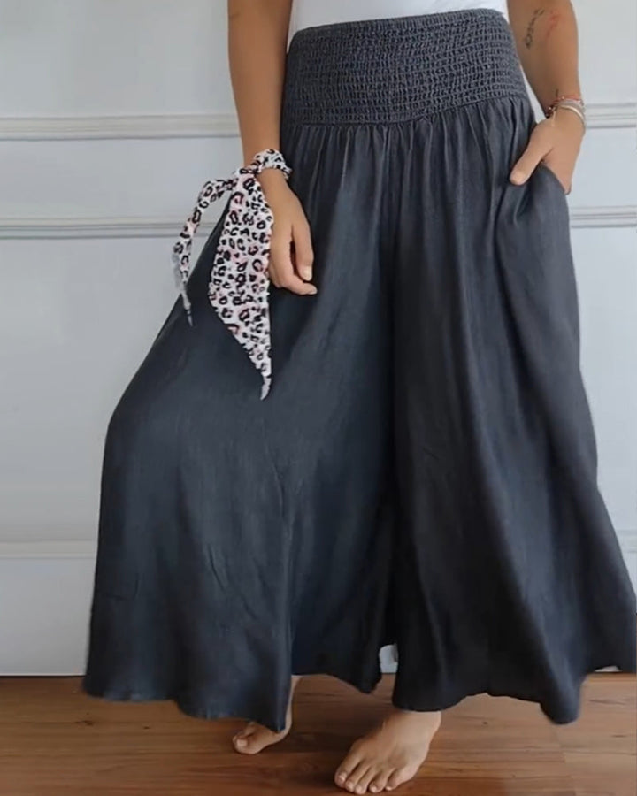 Reina - Comfortable Wide Leg Pants