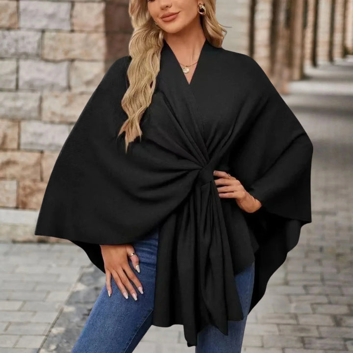 Stela | Elegant Draped Poncho