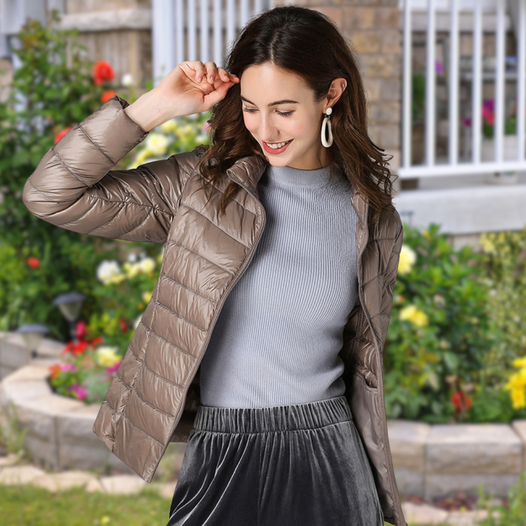 Seraphina | Waterproof White Down Jacket