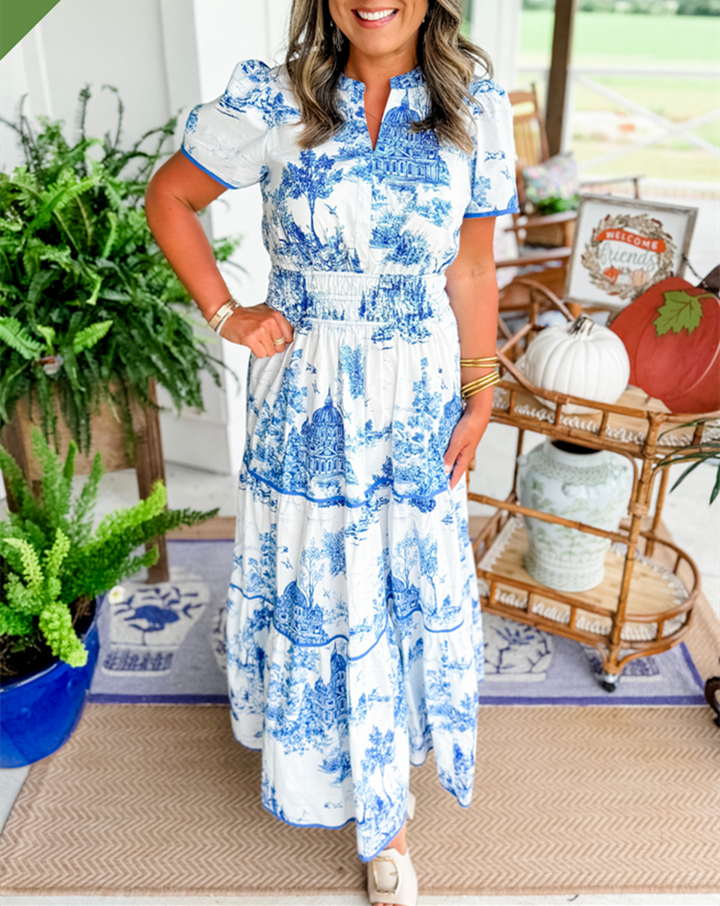 SAVANNAH – TIMELESS ELEGANCE IN A MAXI DRESS WITH RUFFLES