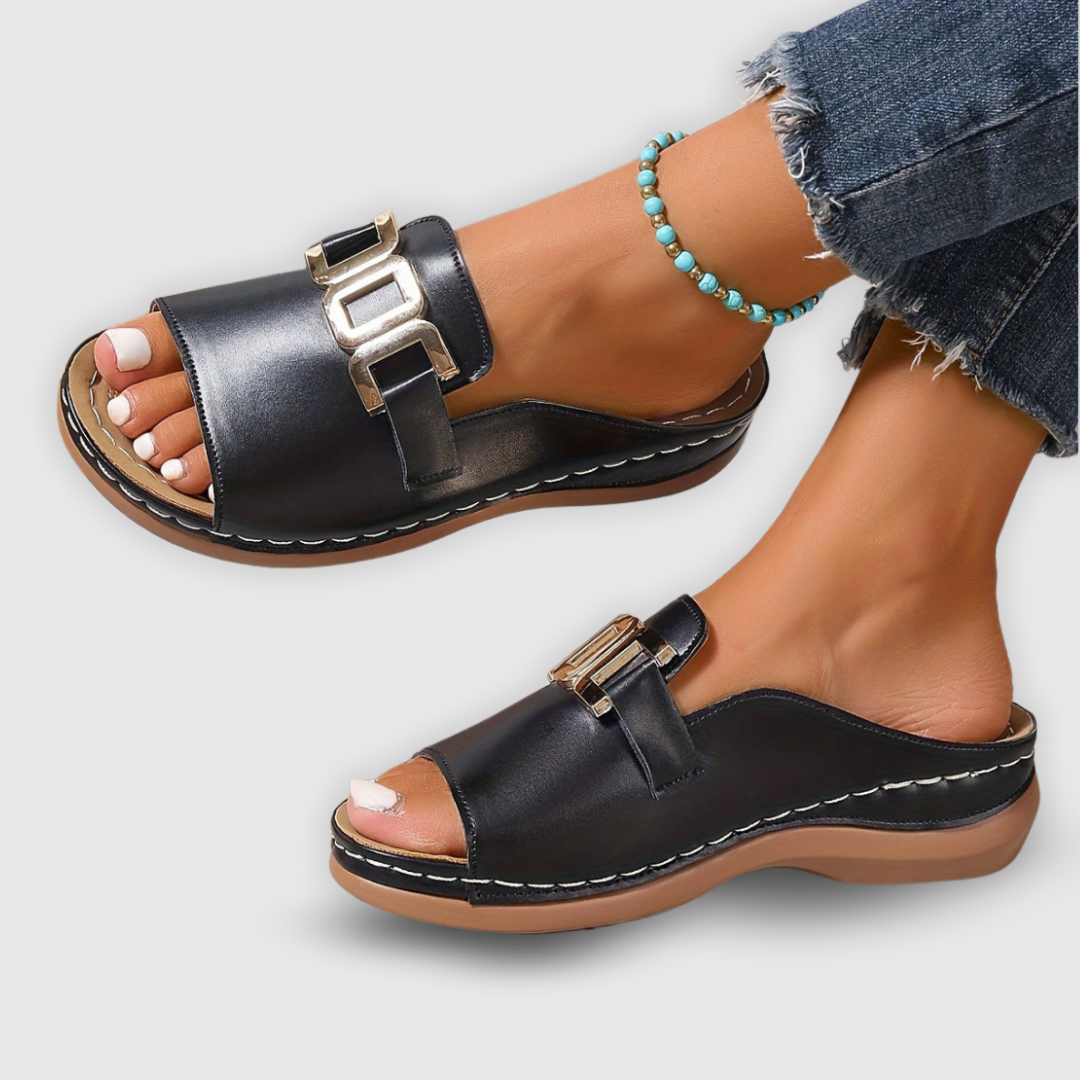 Jennifer | Elegant Chain Slip-On Shoes