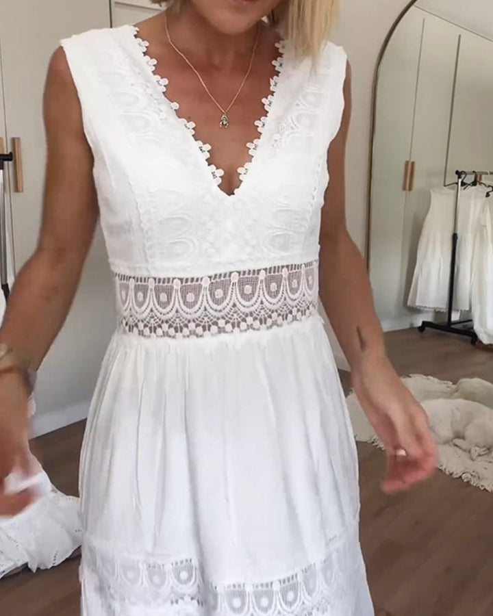 Taya – White Lace Dress