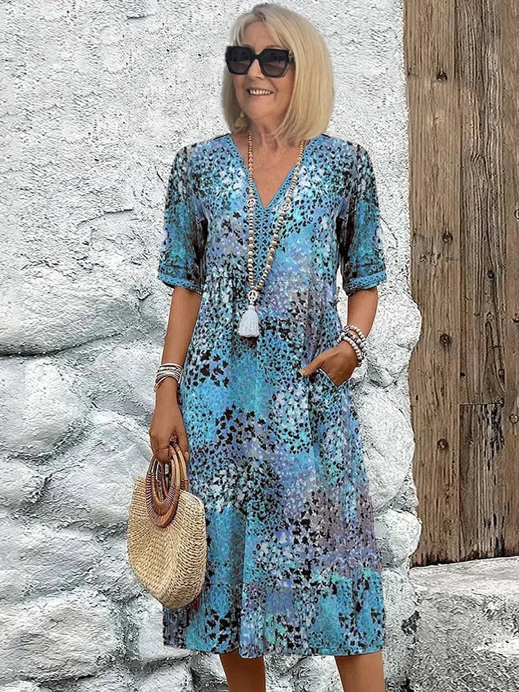 SUSAN – BOHO MIDI DRESS CAREFREE