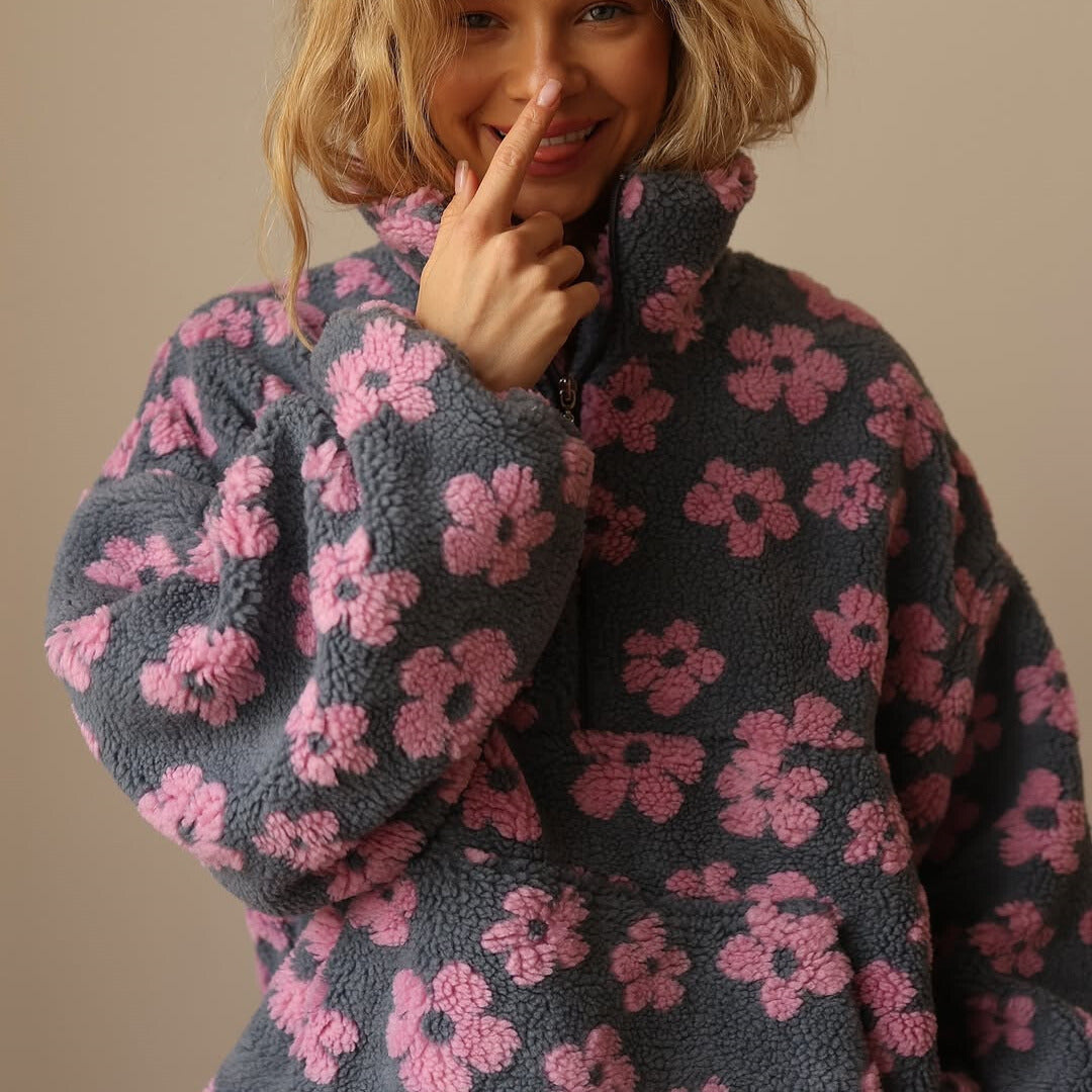 Marilena | Warm Fleece Bloom Jacket