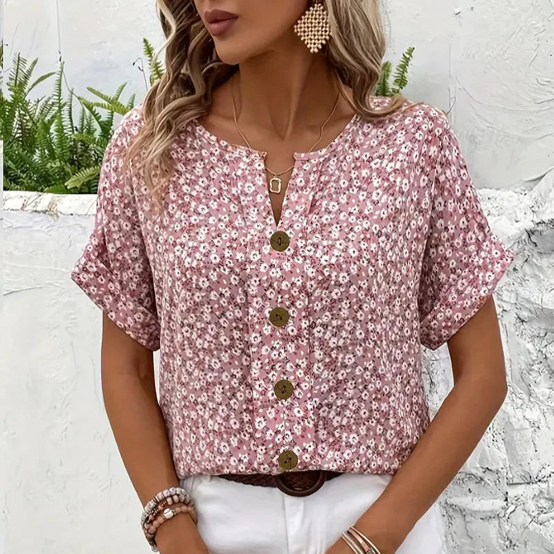 IZABELLA | Elegant Blouse with Floral Pattern