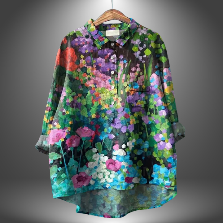 MIRIAM | Premium Floral Blouse, Handcrafted