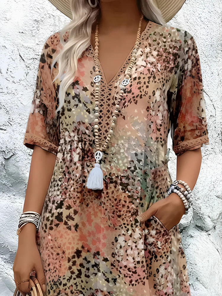 Isabella – Vibrant Mid-Length Dress