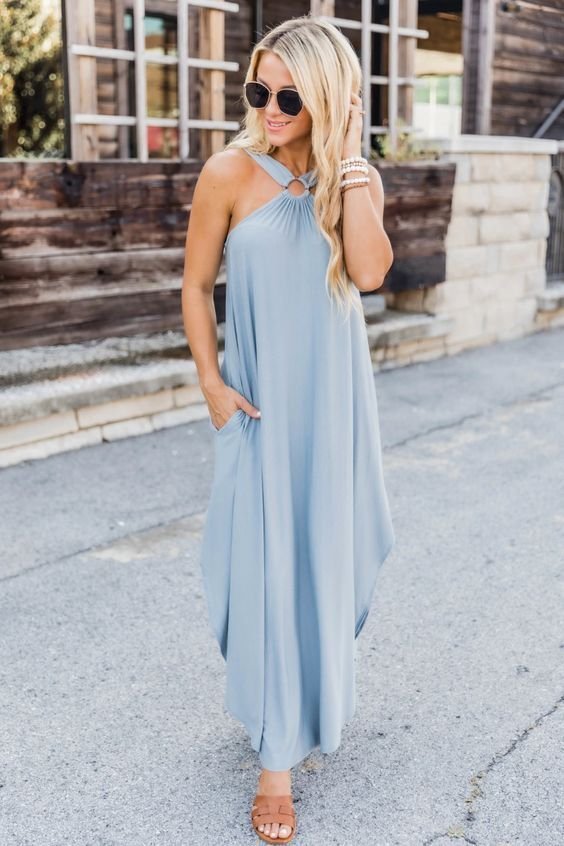 RENATA – MAXI DRESS WITH HALTER