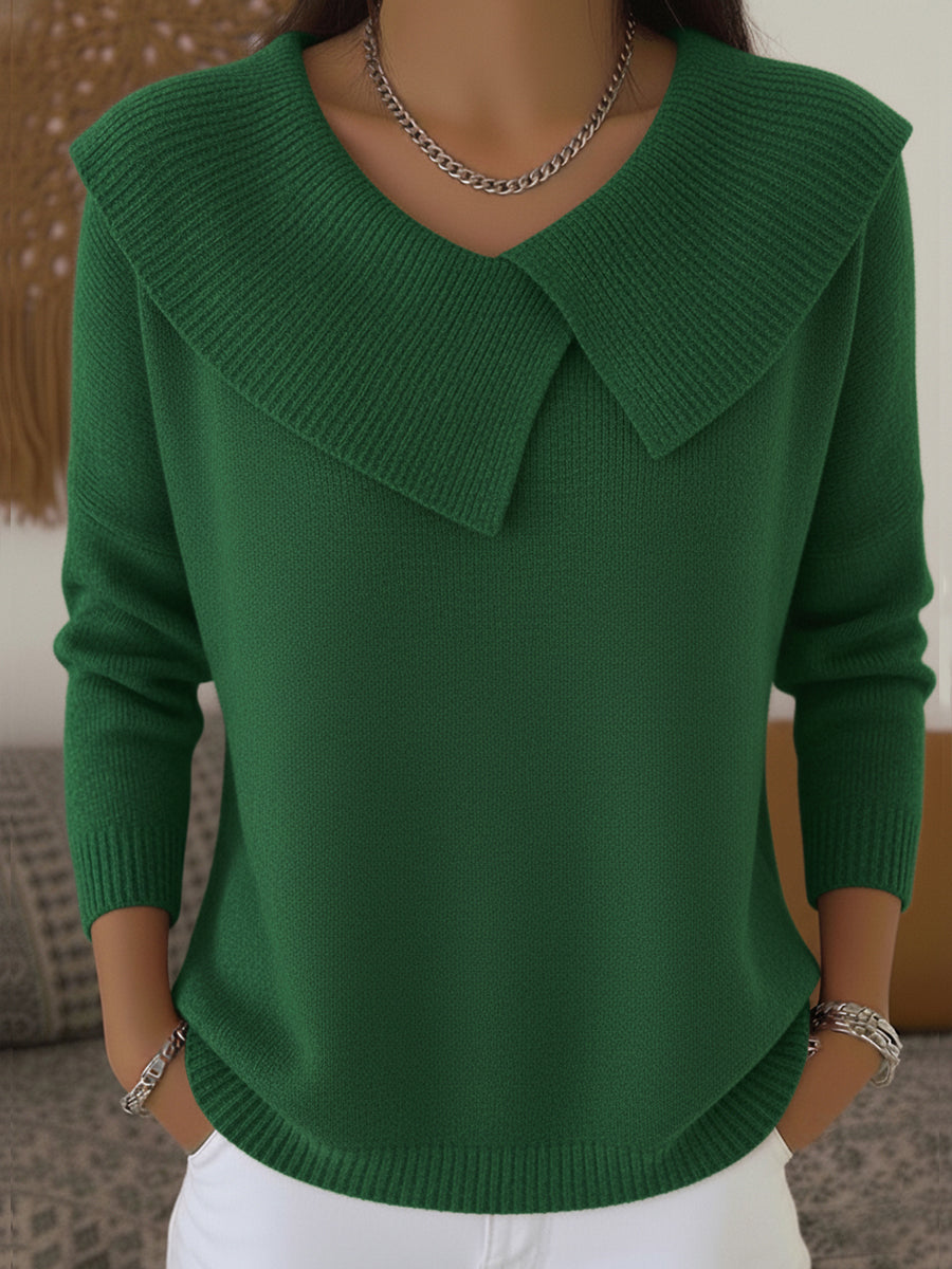 Charlotte | Warm Sweater with Soft Collar
