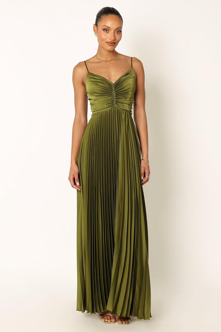 GRANT – FORMAL PLEATED MIDI DRESS