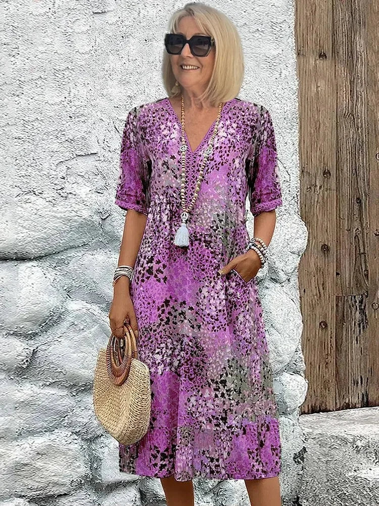 SUSAN – BOHO MIDI DRESS CAREFREE