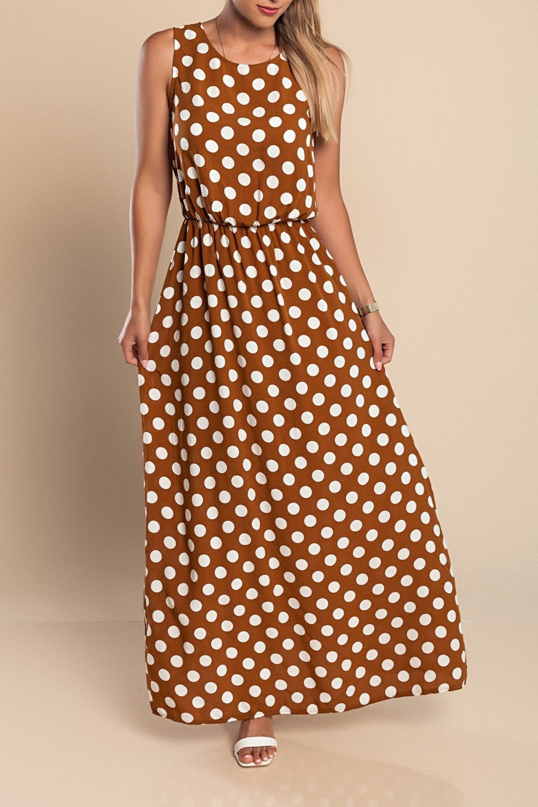 Amber | Long Polka Dot Dress