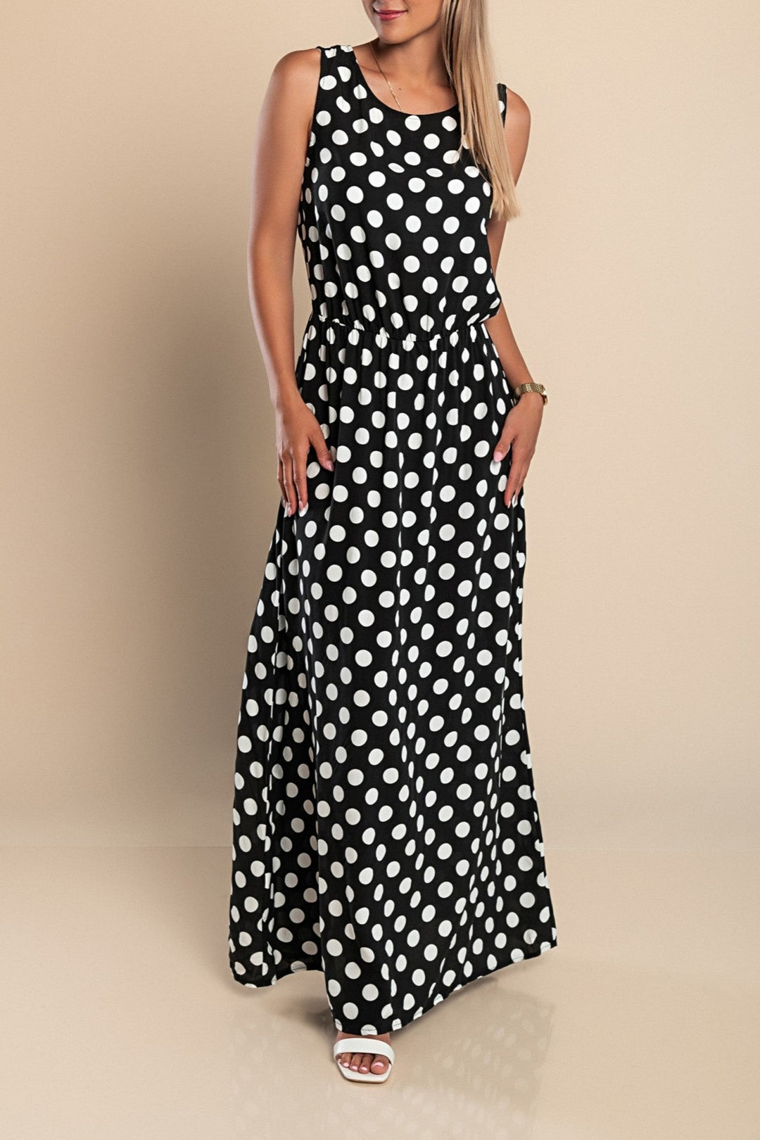Amber | Long Polka Dot Dress