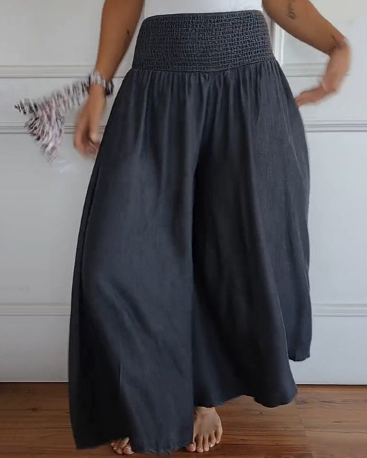 Reina - Comfortable Wide Leg Pants