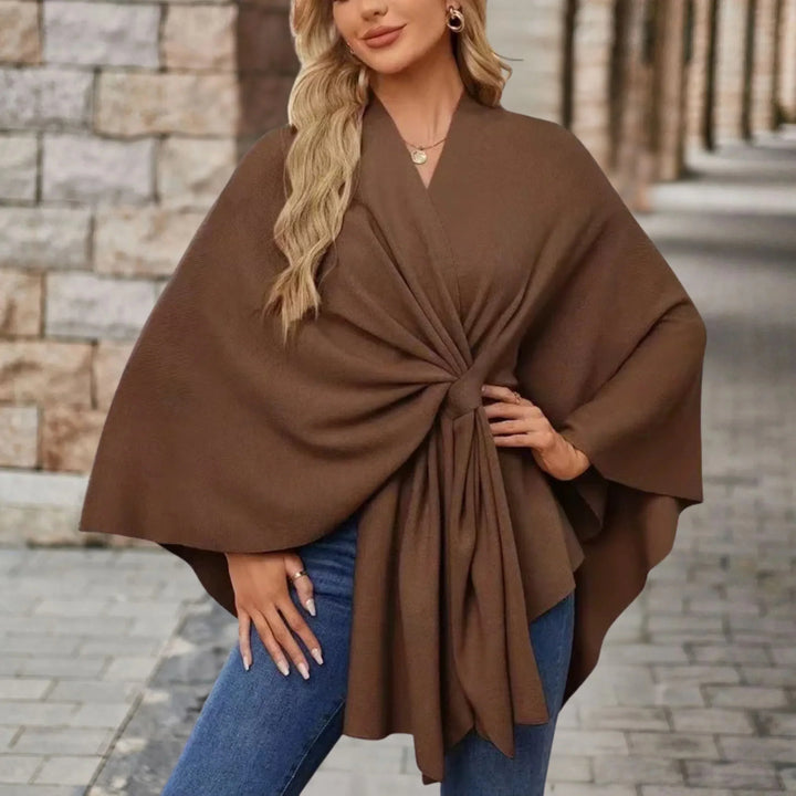Stela | Elegant Draped Poncho