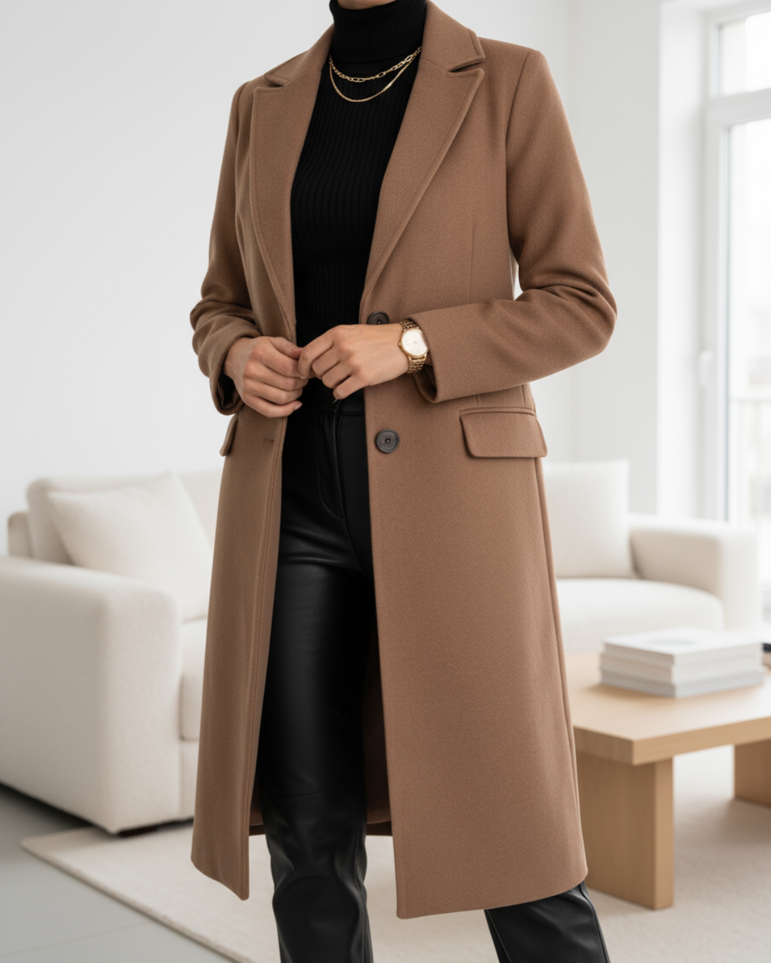 Jamie | Elegant Long Wool Coat