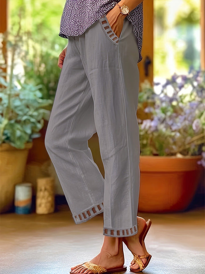 Wren – Relaxed Fit Trousers with Contrast Details