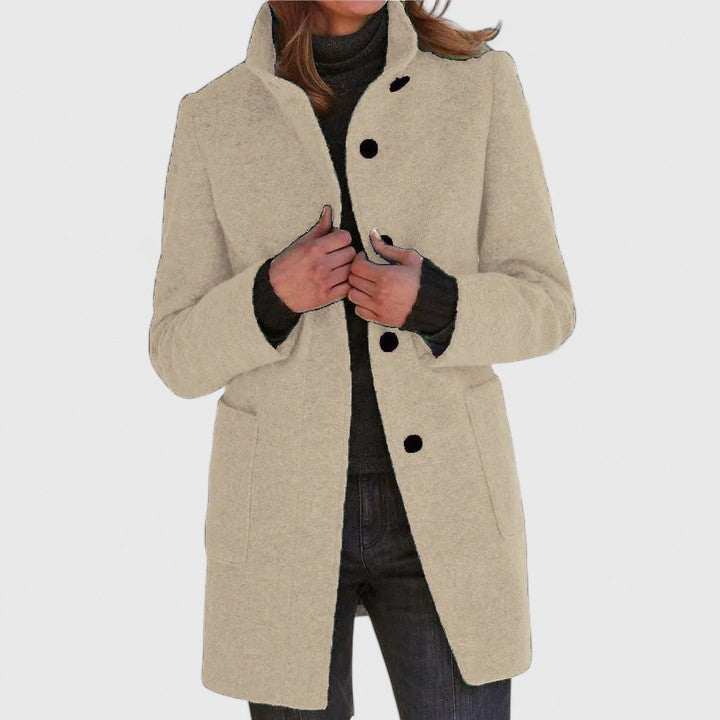 Simona | Classic Wool Blend Coat