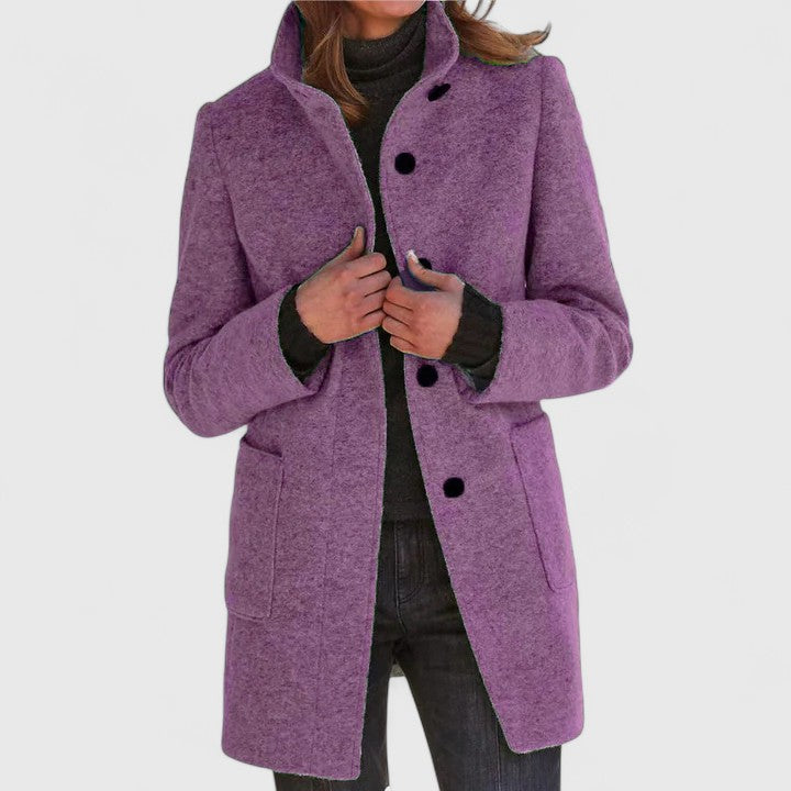 Simona | Classic Wool Blend Coat