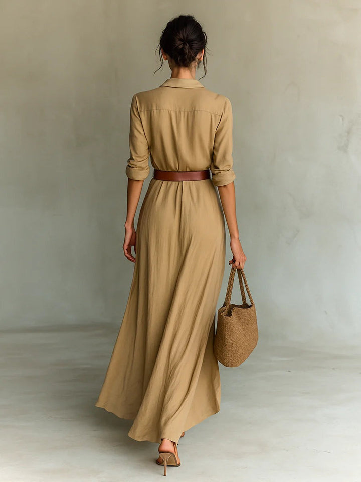 Runa | Custom Long Dress with Long Sleeves