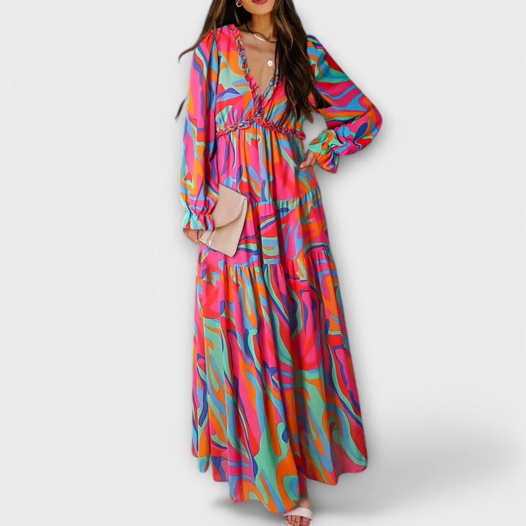 LILA – MAXI DRESS SECRET GARDEN