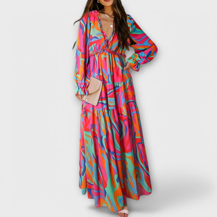LILA – MAXI DRESS SECRET GARDEN