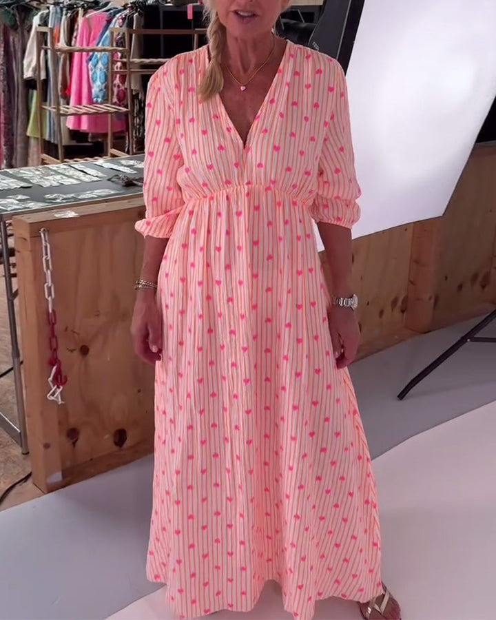 SOPHIA – MAXI DRESS WITH SWEET HEART