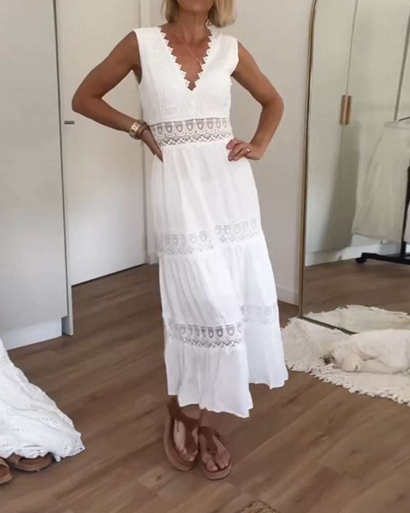 Taya – White Lace Dress