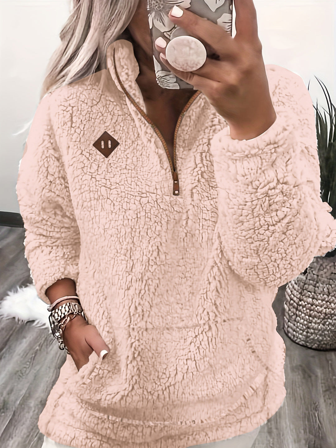 NOREEN | Teddy Zip Sweater