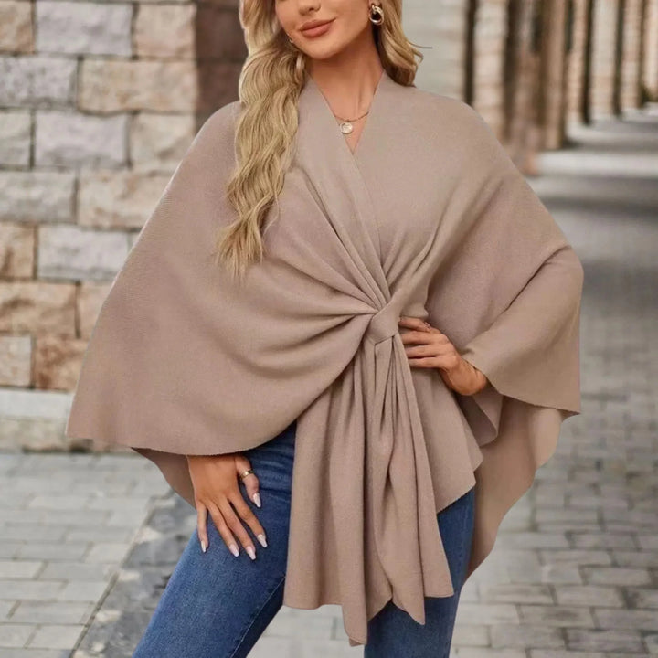 Stela | Elegant Draped Poncho