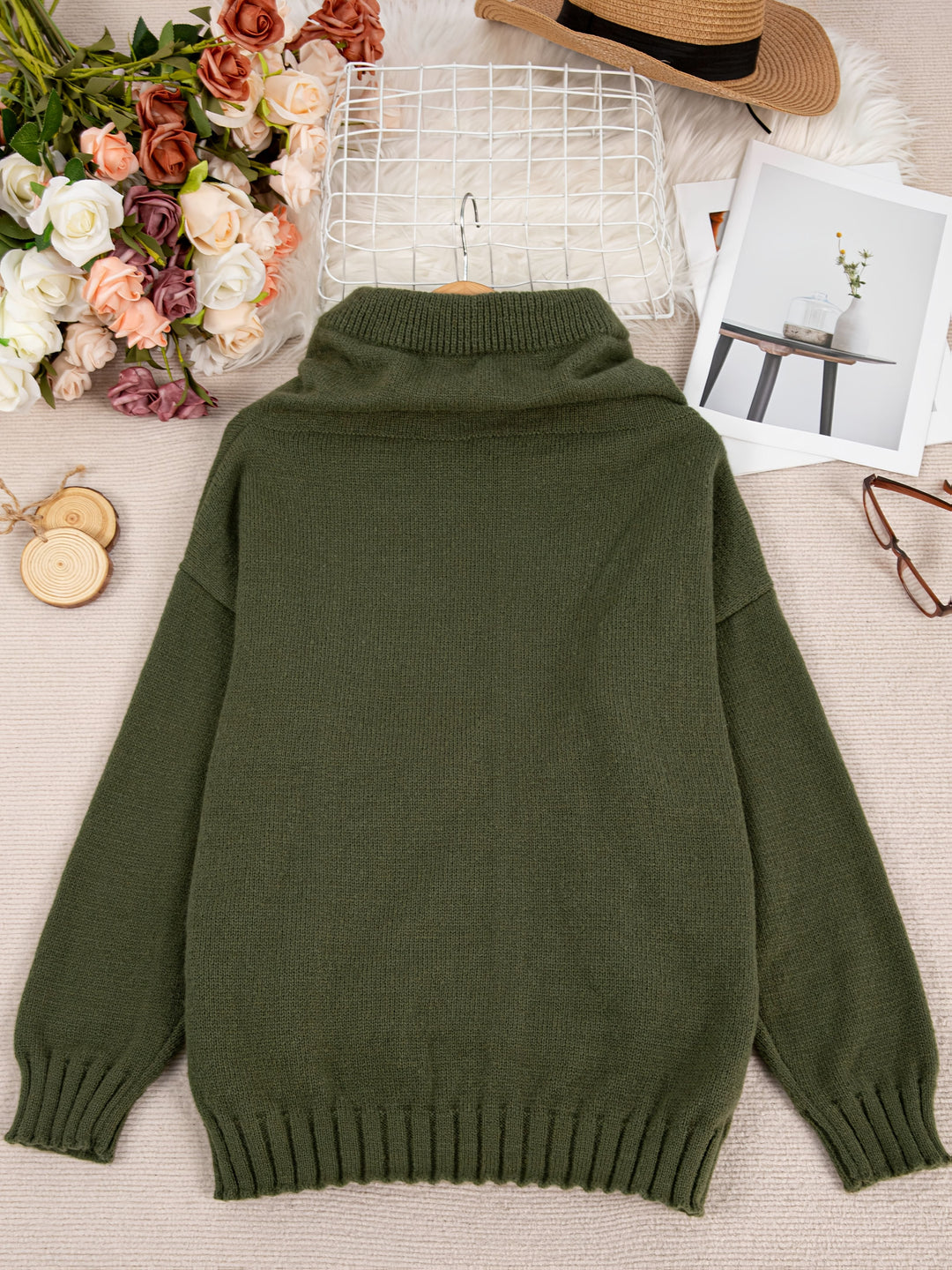 ZELINA | Long Sleeve Pullover with Pocket